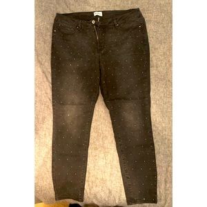 Rebel Wilson studded skinny jeans